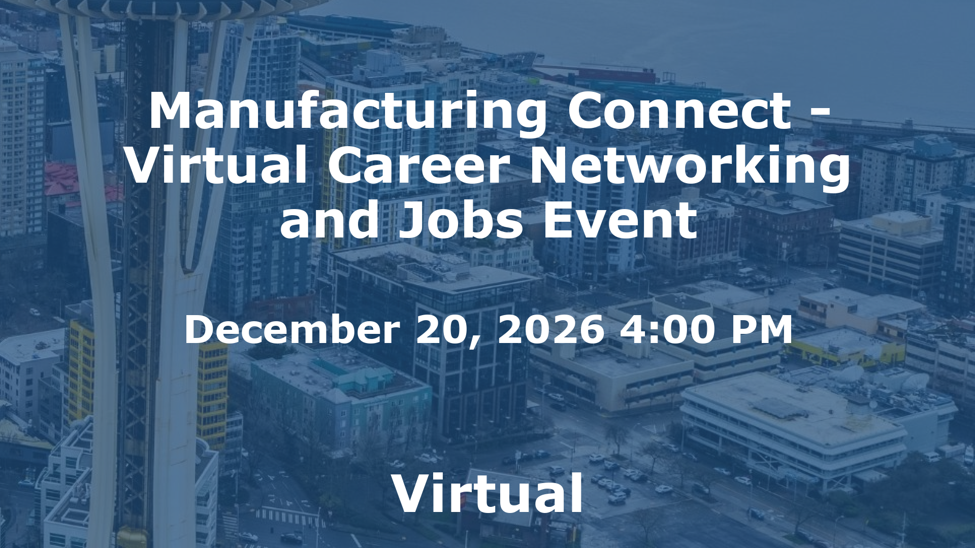 Manufacturing Connect - Virtual Career Networking and Jobs Event event image